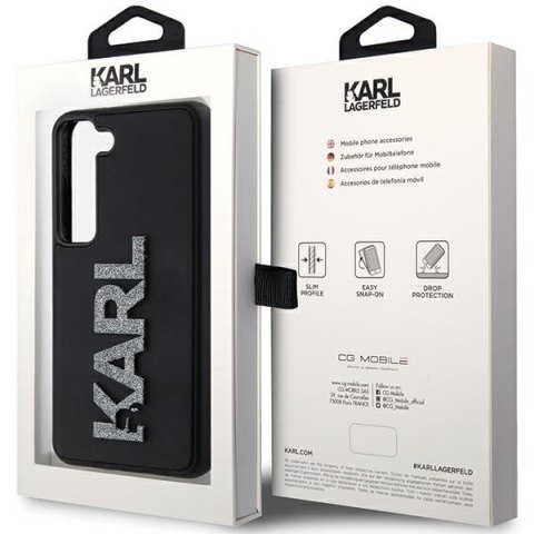 Etui na telefon Samsung Galaxy S23 Karl Lagerfeld czarne hardcase 3D