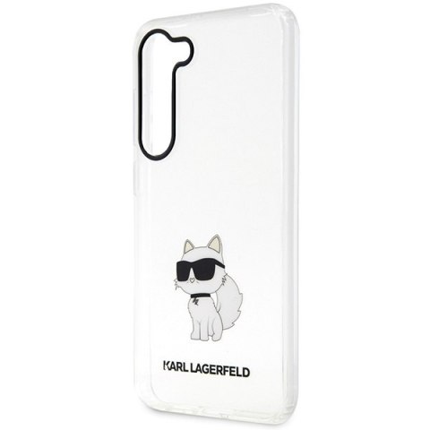 Etui na telefon Samsung Galaxy S23 Karl Lagerfeld Choupette transparentne