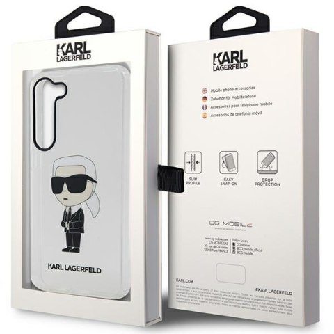 Etui na telefon Samsung Galaxy S23 Karl Lagerfeld transparentne hardcase