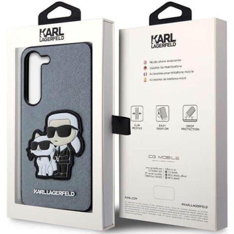 Etui na telefon Samsung Galaxy S23 Karl Lagerfeld Saffiano szare