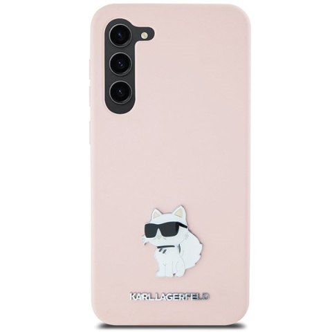 Etui na telefon Samsung Galaxy S23 Karl Lagerfeld Choupette różowe silikonowe