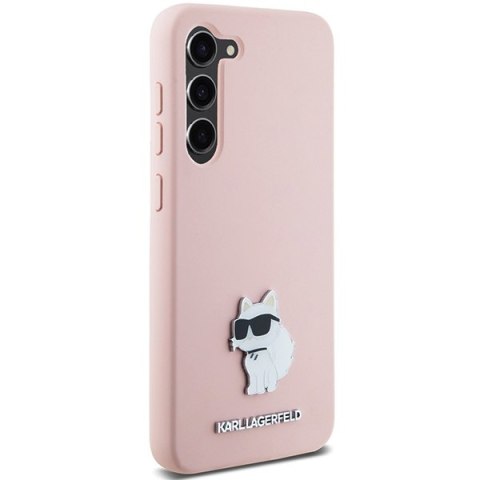 Etui na telefon Samsung Galaxy S23 Karl Lagerfeld Choupette różowe silikonowe