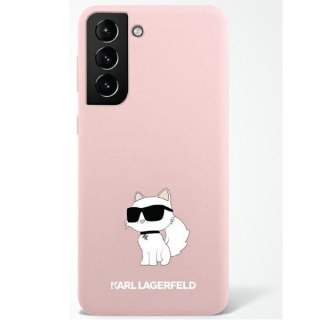 Etui na telefon Samsung Galaxy S23 Karl Lagerfeld Choupette różowe silikonowe