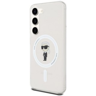 Etui na telefon Samsung Galaxy S23 Karl Lagerfeld MagSafe przezroczyste