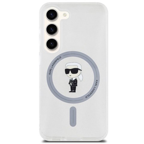 Etui na telefon Samsung Galaxy S23 Karl Lagerfeld MagSafe przezroczyste