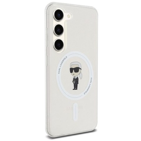 Etui na telefon Samsung Galaxy S23 Karl Lagerfeld MagSafe przezroczyste