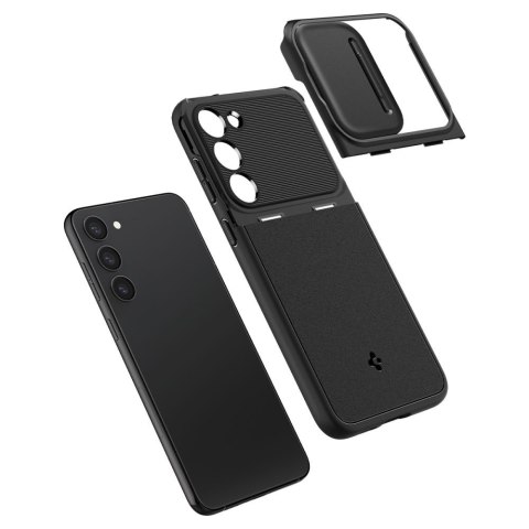 Etui na telefon Samsung Galaxy S23 Spigen Optik Pancerne Czarne