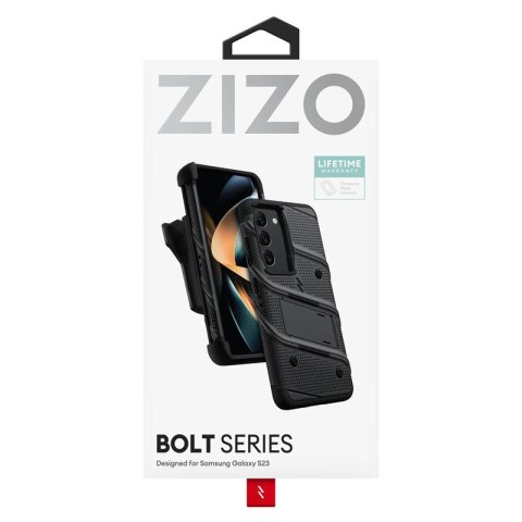 Etui Samsung Galaxy S23 ZIZO BOLT Series + szkło czarne