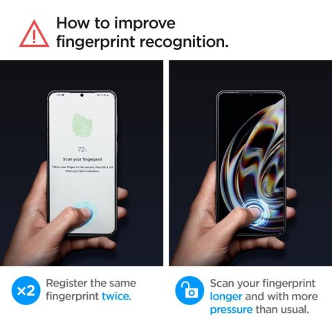 Szkło hartowane Samsung Galaxy S23 Spigen GLAS.tR ez Fit Clear 2 PACK