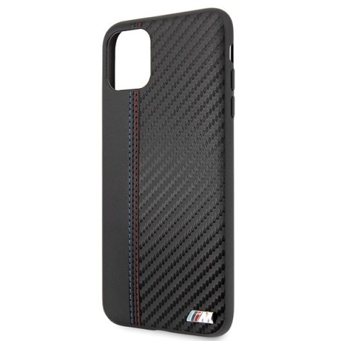 Etui iPhone 11 Pro Max BMW czarne hardcase PU Carbon