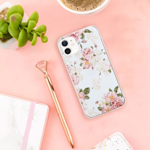 Etui iPhone 12 mini Crong Flower Case wzór 02