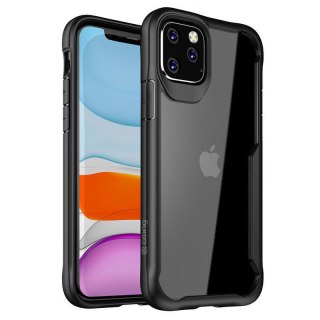 Etui na telefon iPhone 11 Pro Max Crong Hybrid Clear Cover czarny