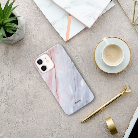 Etui Crong Marble Case Apple iPhone 12 mini (różowy)