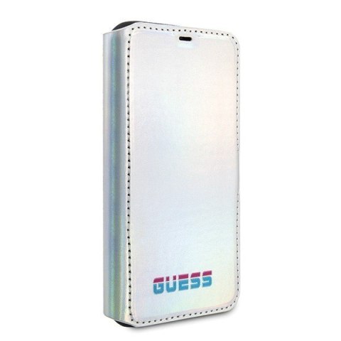 Etui iPhone 11 Pro Max Guess GUFLBKN65BLD srebrny book Iridescent