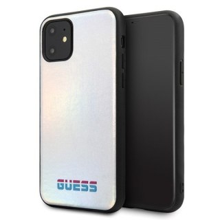 Etui iPhone 11 Pro Max Guess GUHCN65BLD srebrny hardcase Iridescent