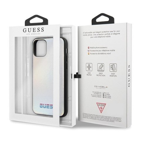 Etui iPhone 11 Pro Max Guess GUHCN65BLD srebrny hardcase Iridescent