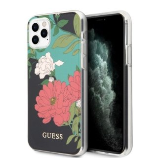 Etui iPhone 11 Pro Max Guess GUHCN65IMLFL01 czarny hardcase N°1 Flower Collection