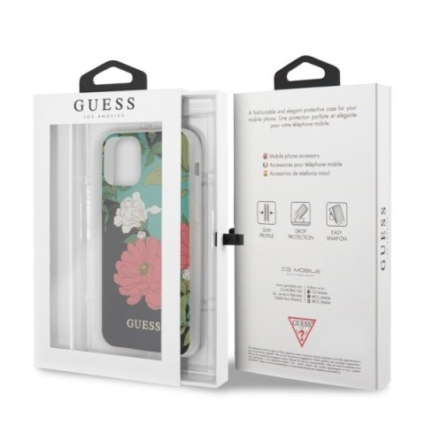 Etui na telefon iPhone 11 Pro Max Guess N°1 Flower Collection czarny hardcase