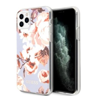 Etui iPhone 11 Pro Max Guess GUHCN65IMLFL02 liliowy hardcase N°2 Flower Collection