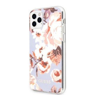 Etui na telefon iPhone 11 Pro Max Guess N°2 Flower Collection liliowy