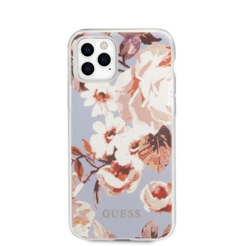 Etui iPhone 11 Pro Max Guess GUHCN65IMLFL02 liliowy hardcase N°2 Flower Collection