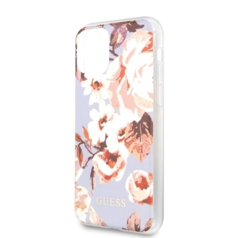 Etui iPhone 11 Pro Max Guess GUHCN65IMLFL02 liliowy hardcase N°2 Flower Collection