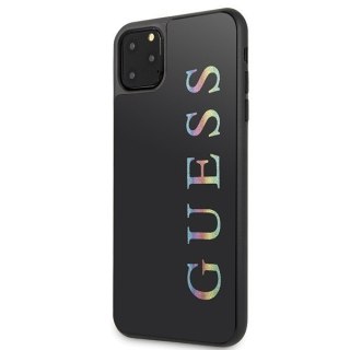 Etui na telefon iPhone 11 Pro Max Guess GUHCN65LGMLBK Glitter Logo