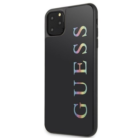 Etui iPhone 11 Pro Max Guess GUHCN65LGMLBK czarny hardcase Glitter Logo