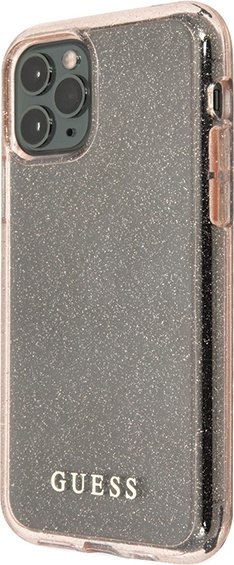 Etui na telefon iPhone 11 Pro Max Guess różowy hardcase Glitter