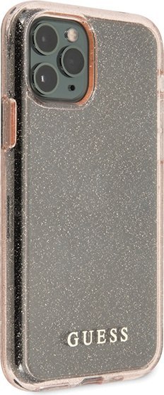 Etui na telefon iPhone 11 Pro Max Guess różowy hardcase Glitter