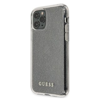 Etui na telefon iPhone 11 Pro Max Guess srebrny hardcase Glitter