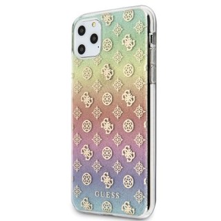 Etui na telefon iPhone 11 Pro Max Guess Iridescent 4G Peony multicolor