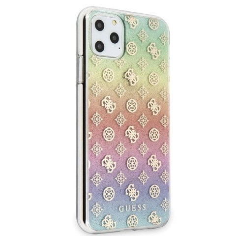 Etui na telefon iPhone 11 Pro Max Guess Iridescent 4G Peony multicolor