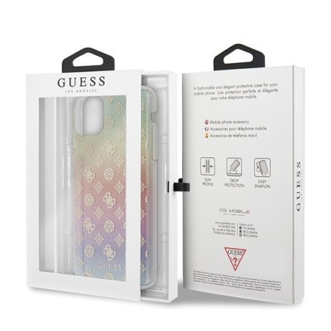 Etui na telefon iPhone 11 Pro Max Guess Iridescent 4G Peony multicolor