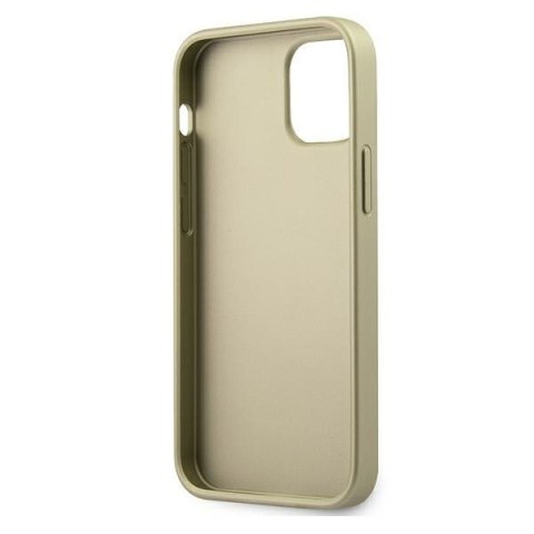 Etui na telefon iPhone 12 mini Guess złoty hardcase Iridescent