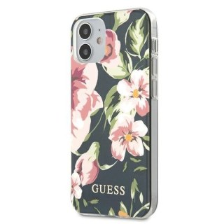 Etui iPhone 12 mini Guess GUHCP12SIMLFL03 granatowy hardcase N°3 Flower Collection