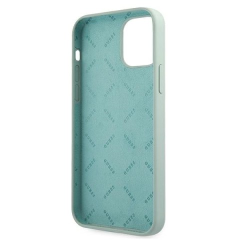 Etui na telefon iPhone 12 mini Guess GUHCP12SLSVSBF fuksja silikonowe