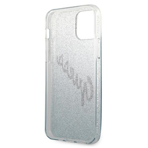 Etui na telefon iPhone 12 mini Guess Glitter Gradient Niebieski Hardcase