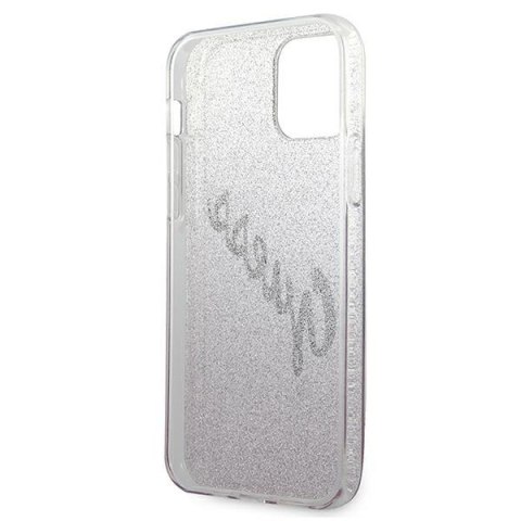 Etui na telefon iPhone 12 mini Guess Glitter Gradient Różowy Hardcase