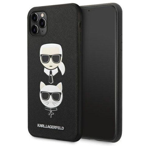 Etui na telefon iPhone 11 Pro Max Karl Lagerfeld Saffiano czarne