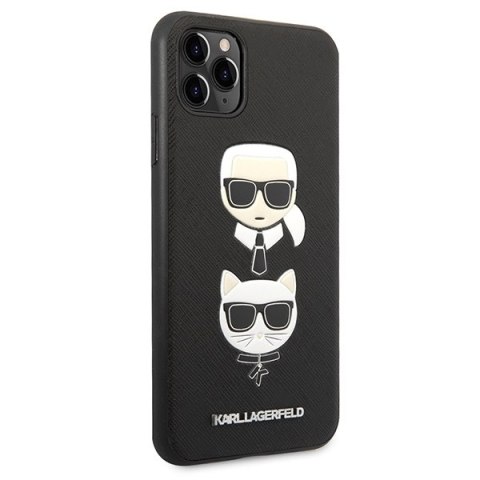 Etui na telefon iPhone 11 Pro Max Karl Lagerfeld Saffiano czarne