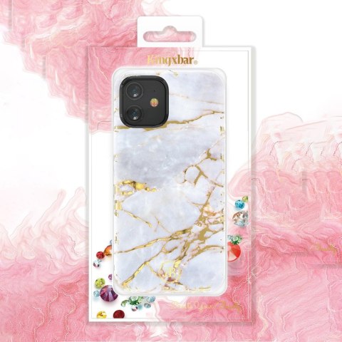 Etui na telefon iPhone 12 mini Kingxbar zielone Agate - styl i ochrona