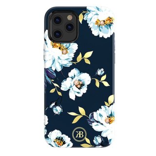 Etui iPhone 12 mini Kingxbar wielokolorowe Blossom Swarovski (Gardenia)