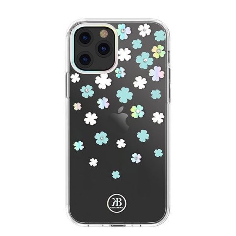 Etui iPhone 12 mini Kingxbar przezroczyste Lucky Swarovski (Clover)