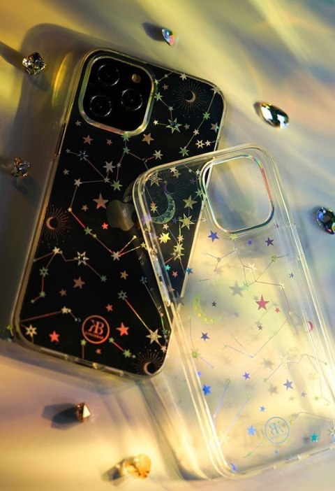 Etui iPhone 12 mini Kingxbar przezroczyste Lucky Swarovski (Clover)