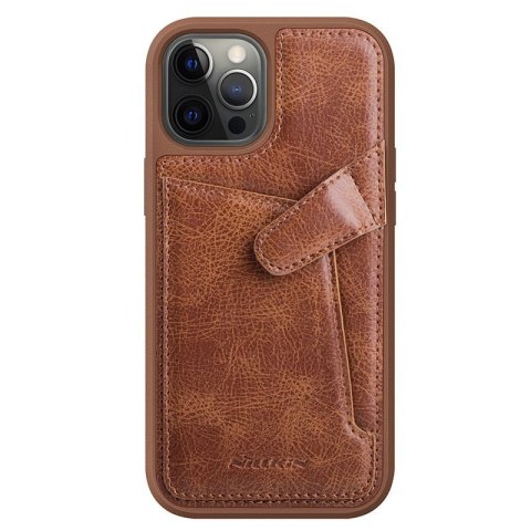 Etui iPhone 12 mini Nillkin Aoge Leather brązowy