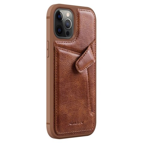 Etui Nillkin Aoge Leather Apple iPhone 12 mini brązowy