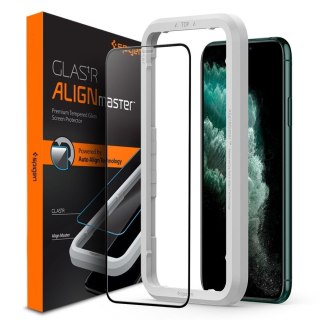 Szkło hartowane Spigen GLAS.tR AlignMaster Apple iPhone 11 Pro Max Black