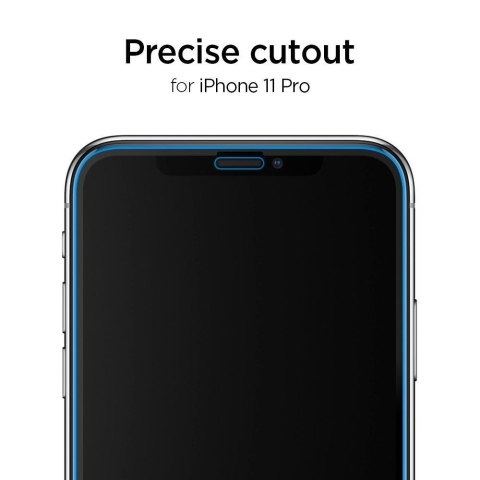 Szkło hartowane iPhone 11 Pro Max Spigen GLAS.tR AlignMaster Black