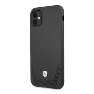 Etui BMW BMHCN61RSWPK Apple iPhone 11 czarny/black hardcase Leather Perforate